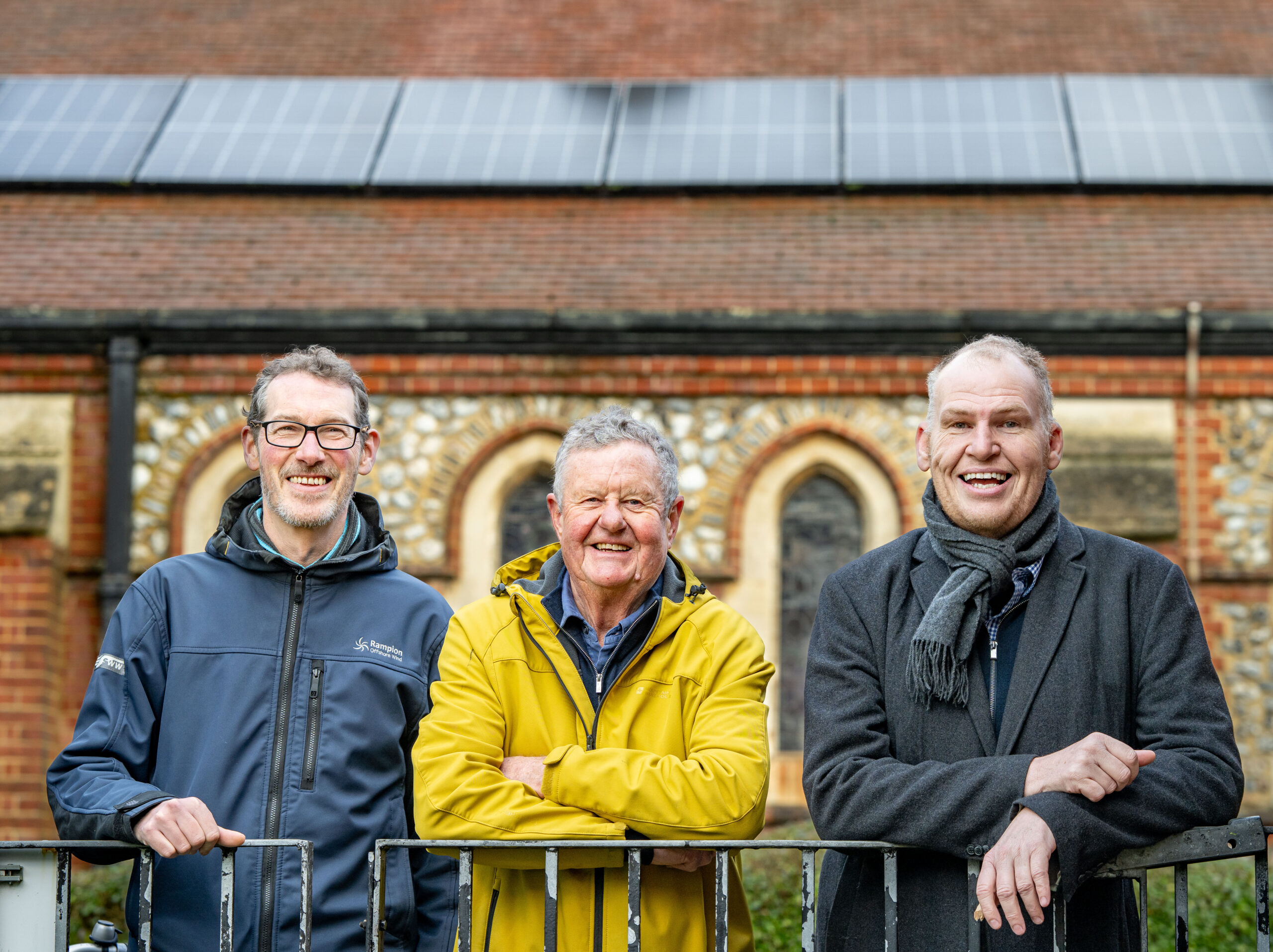 l-r Kelvin Mcleod, Rampion, Paul Mason, St Matthew's, Pete Jones, Sussex Community Foundation